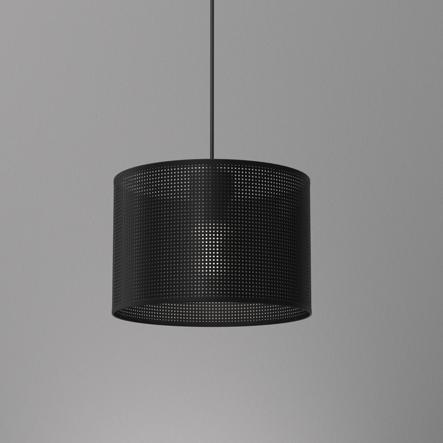 Luster na sajli LOFT SHADE 1xE27/60W/230V pr. 25 cm crno
