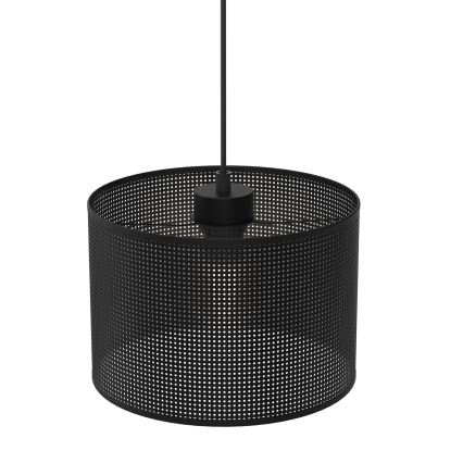 Luster na sajli LOFT SHADE 1xE27/60W/230V pr. 25 cm crno