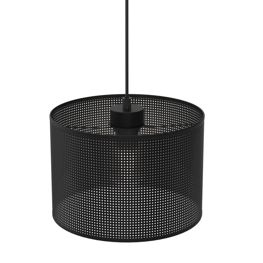 Luster na sajli LOFT SHADE 1xE27/60W/230V pr. 25 cm crno