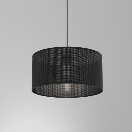 Luster na sajli LOFT SHADE 1xE27/60W/230V pr. 40 cm crno