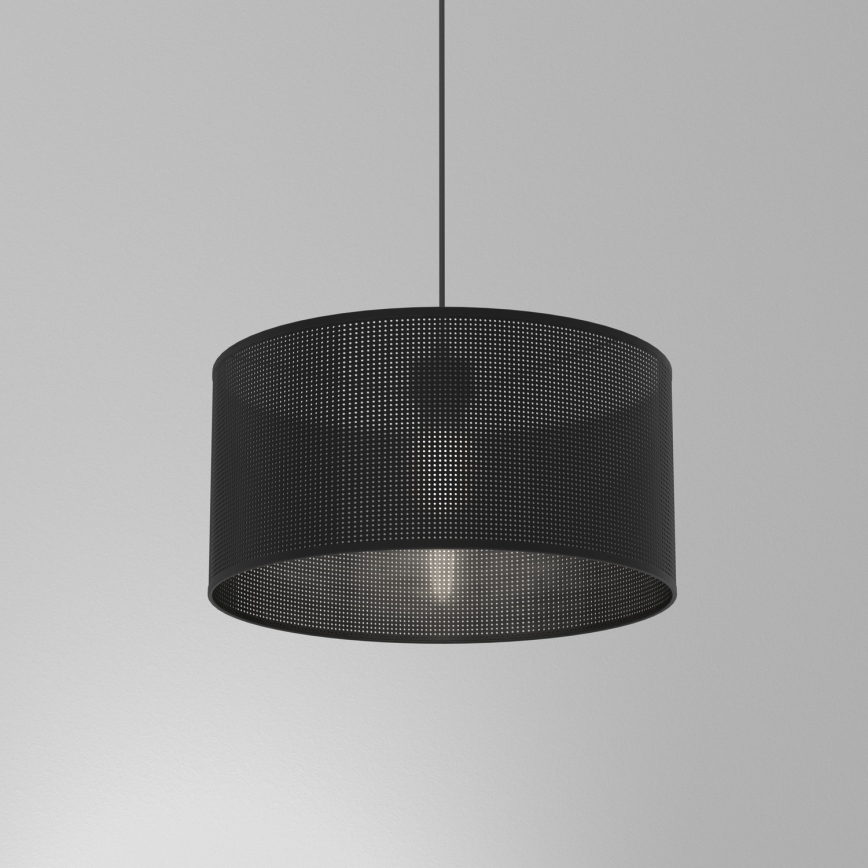 Luster na sajli LOFT SHADE 1xE27/60W/230V pr. 40 cm crno