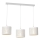 Luster na sajli LOFT SHADE 3xE27/60W/230V bela/zlatna