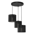 Luster na sajli LOFT SHADE 3xE27/60W/230V crno