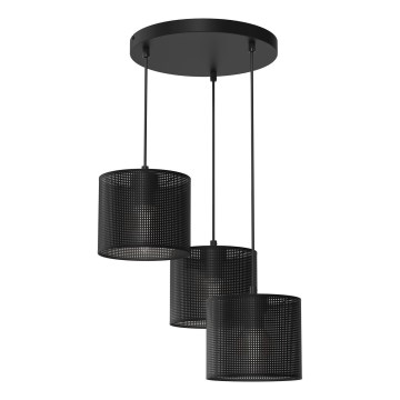 Luster na sajli LOFT SHADE 3xE27/60W/230V crno