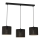 Luster na sajli LOFT SHADE 3xE27/60W/230V crno/zlatna
