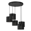 Luster na sajli LOFT SHADE 5xE27/60W/230V crno