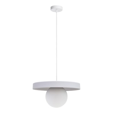 Luster na sajli LOME 1xE27/60W/230V bela
