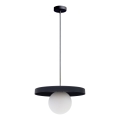Luster na sajli LOME 1xE27/60W/230V crno
