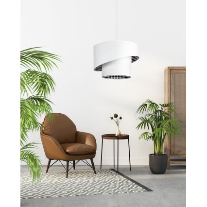 Luster na sajli LORI 1xE27/60W/230V bela