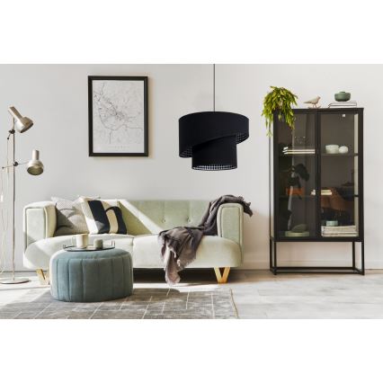 Luster na sajli LORI 1xE27/60W/230V crno