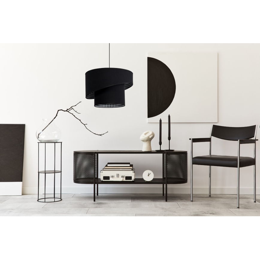 Luster na sajli LORI 1xE27/60W/230V crno