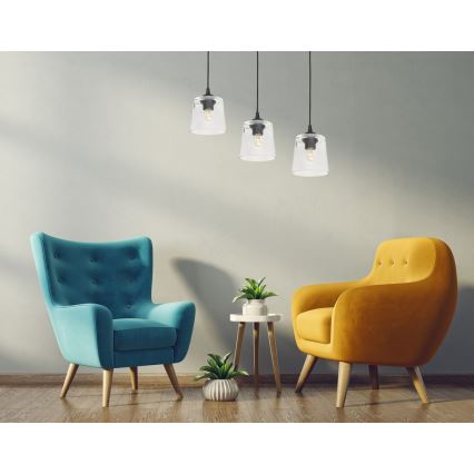 Luster na sajli LUCEA 1xE27/15W/230V