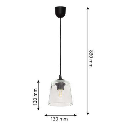 Luster na sajli LUCEA 1xE27/15W/230V