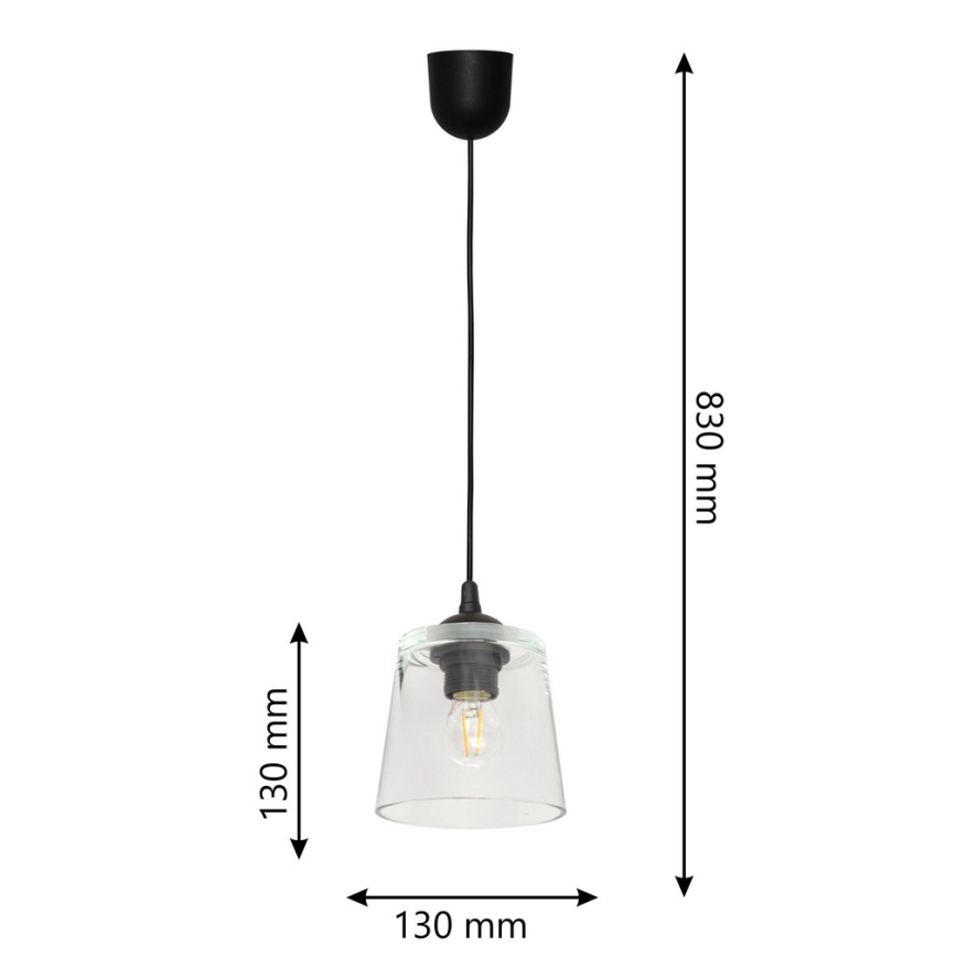 Luster na sajli LUCEA 1xE27/15W/230V