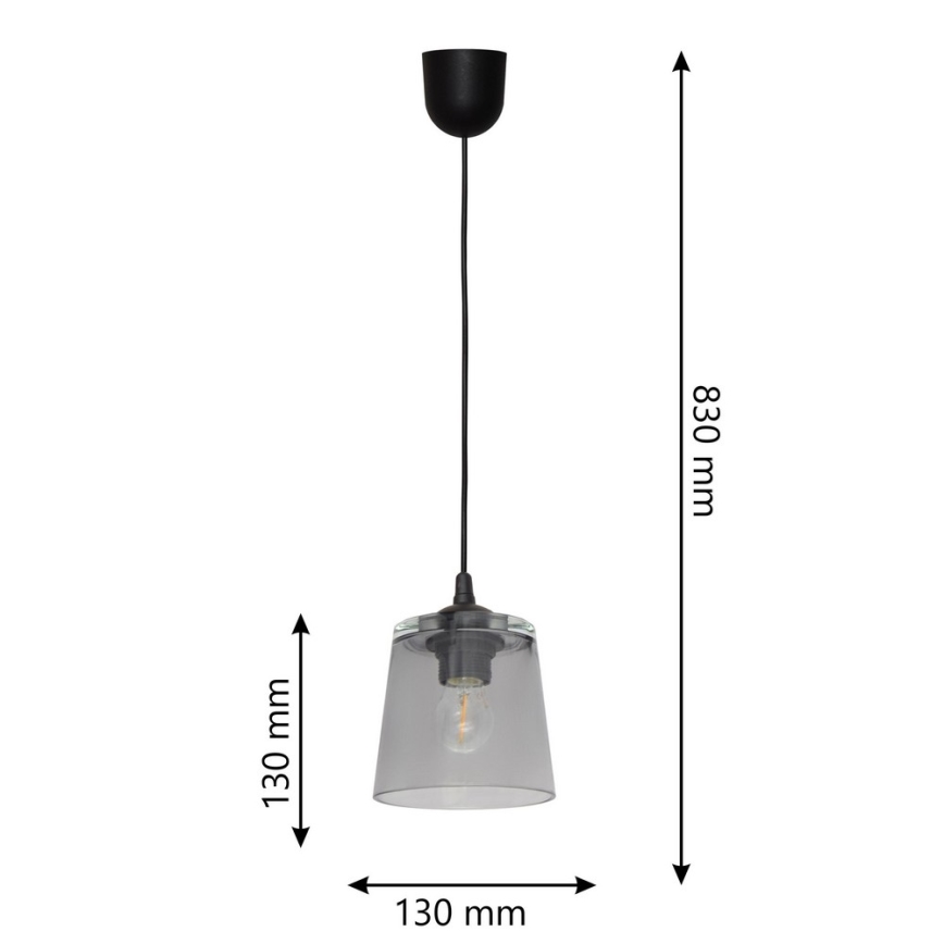 Luster na sajli LUCEA 1xE27/15W/230V