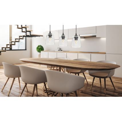 Luster na sajli LUCEA 3xE27/15W/230V