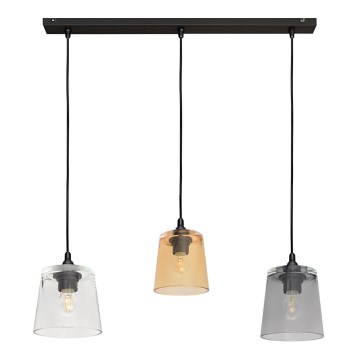 Luster na sajli LUCEA 3xE27/15W/230V