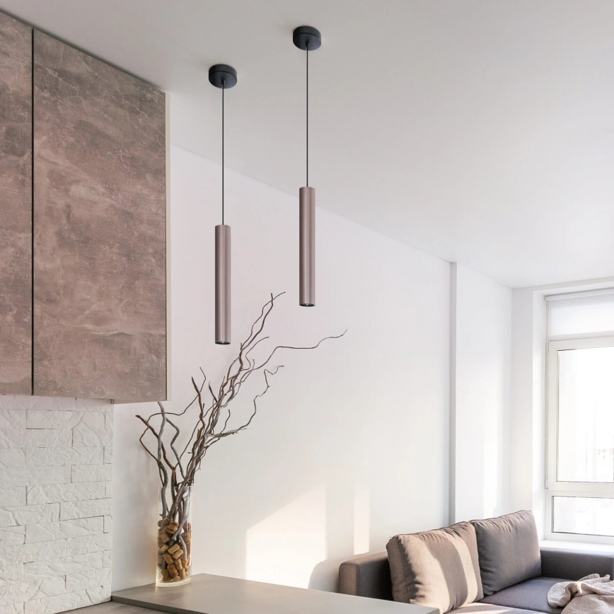 Luster na sajli LUNGOMARE 1xGU10/10W/230V mat krom