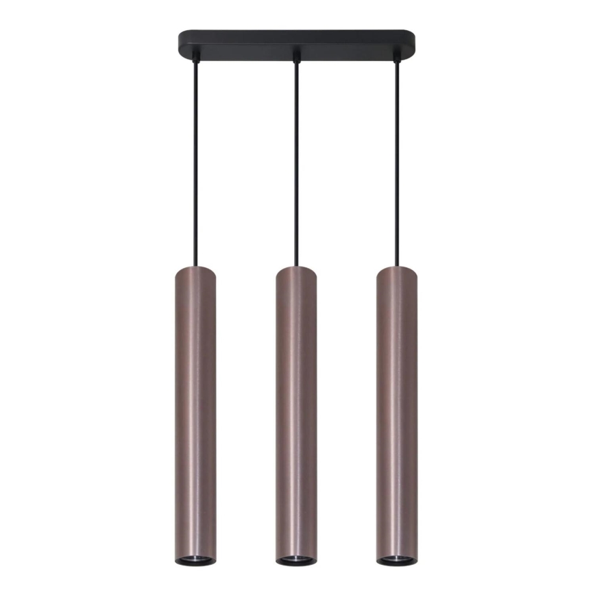 Luster na sajli LUNGOMARE 3xGU10/10W/230V mat krom