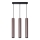 Luster na sajli LUNGOMARE 3xGU10/10W/230V mat krom