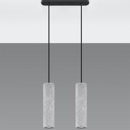 Luster na sajli LUVO 2xGU10/40W/230V