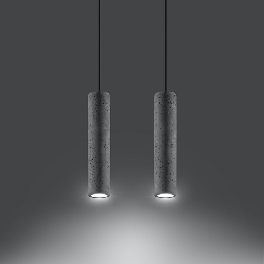 Luster na sajli LUVO 2xGU10/40W/230V