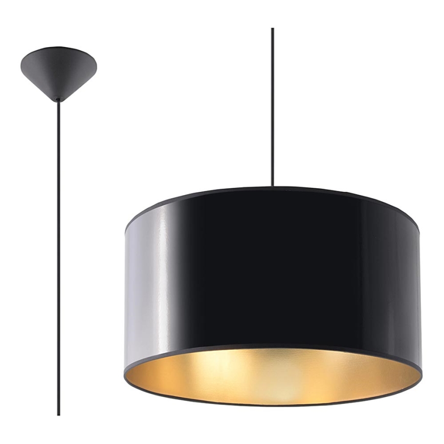 Luster na sajli LUXOR 40 1xE27/60W/230V zlatna/crno