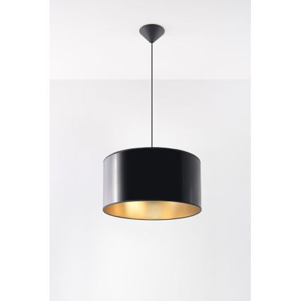 Luster na sajli LUXOR 40 1xE27/60W/230V zlatna/crno