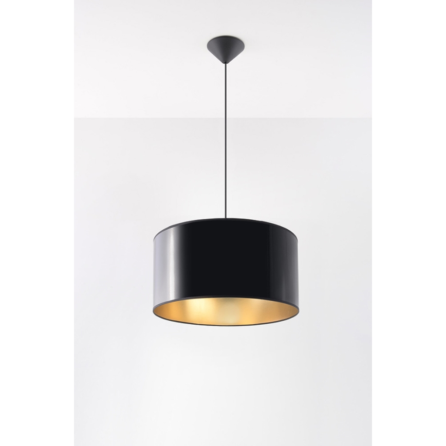 Luster na sajli LUXOR 40 1xE27/60W/230V zlatna/crno