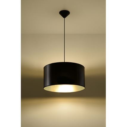 Luster na sajli LUXOR 40 1xE27/60W/230V zlatna/crno