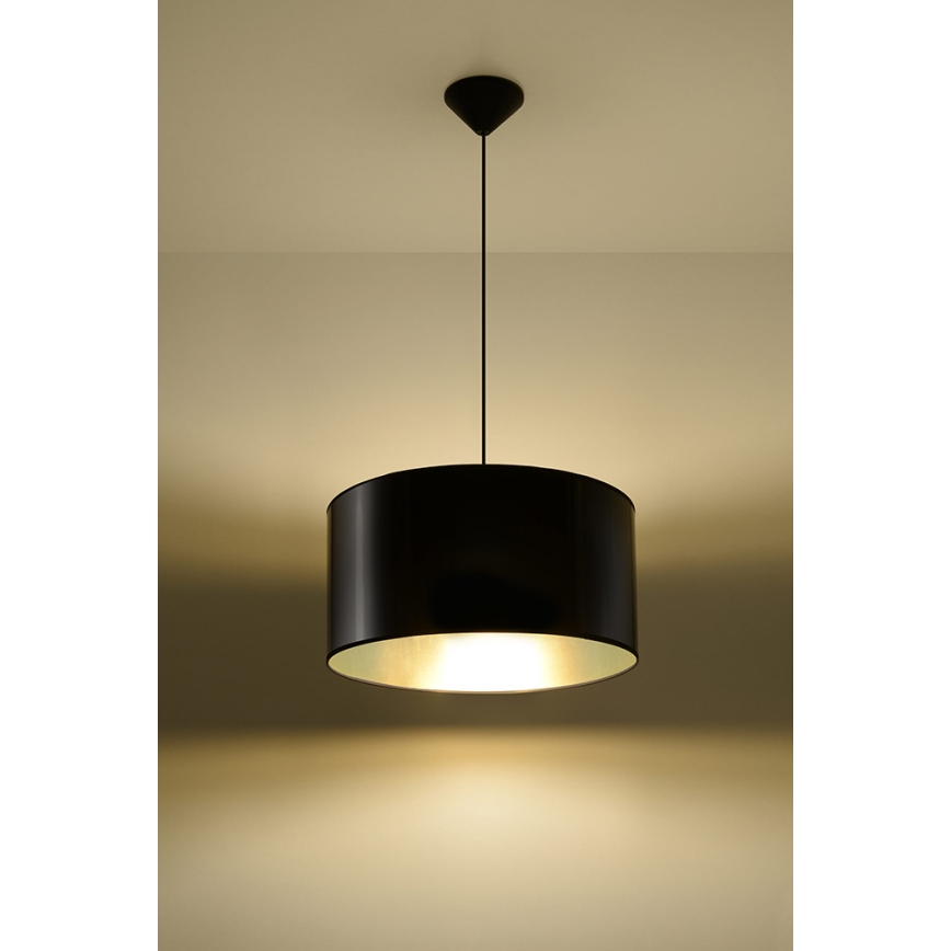Luster na sajli LUXOR 40 1xE27/60W/230V zlatna/crno