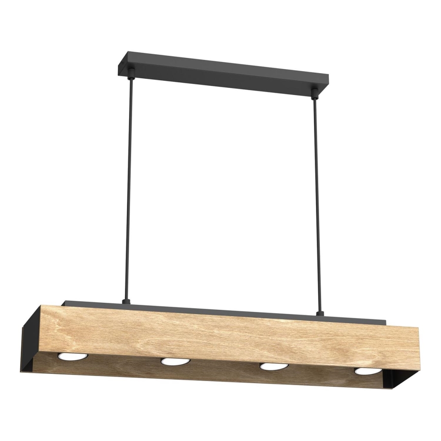 Luster na sajli MAISON 4xGU10/8W/230V braon/hrast
