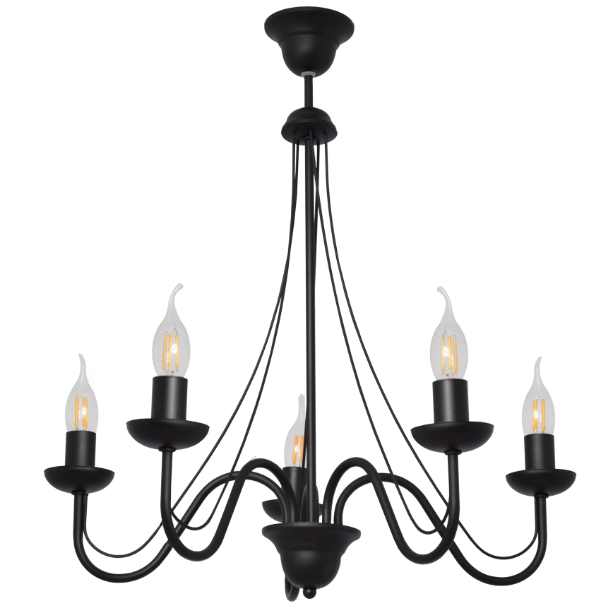 Luster na sajli MALBO II 5xE14/10W/230V