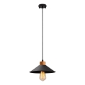 Luster na sajli MANAVGAT 1xE27/40W/230V crna/braon