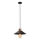 Luster na sajli MANAVGAT 1xE27/40W/230V crna/braon