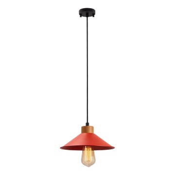Luster na sajli MANAVGAT 1xE27/40W/230V crvena/braon