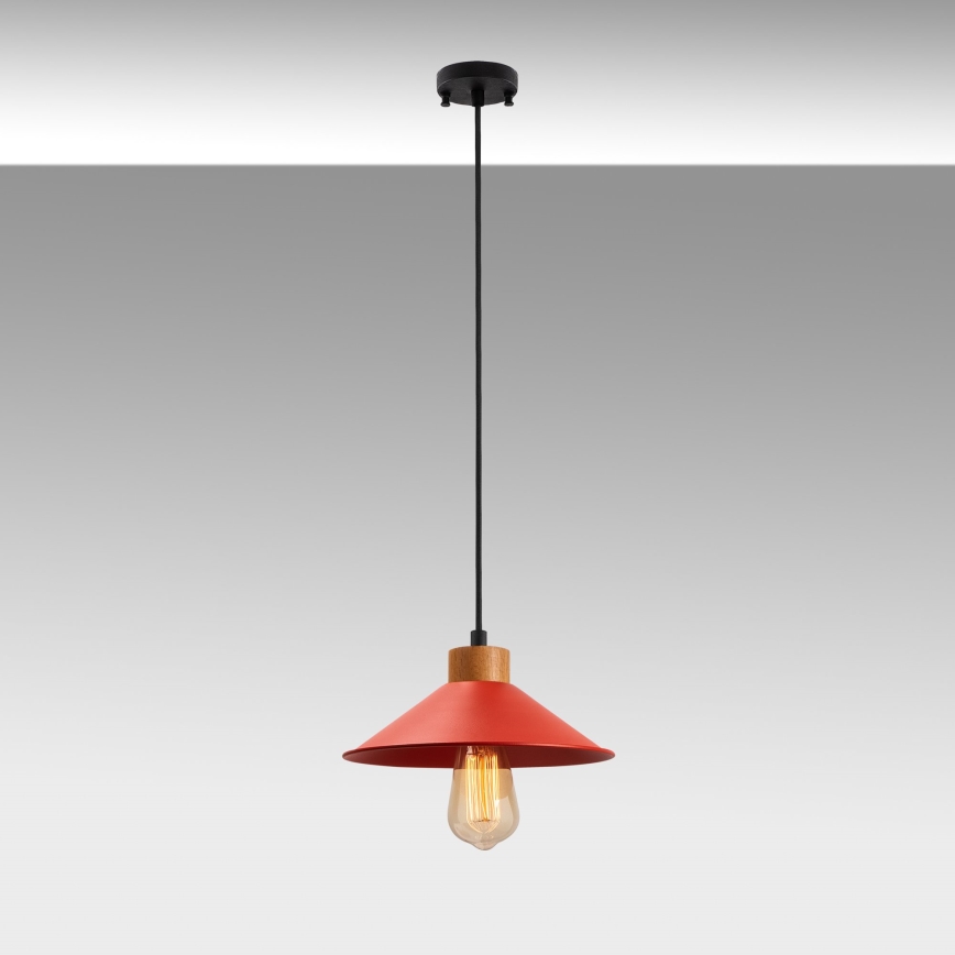 Luster na sajli MANAVGAT 1xE27/40W/230V crvena/braon