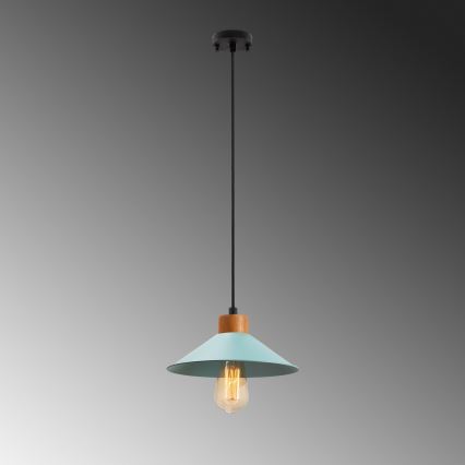 Luster na sajli MANAVGAT 1xE27/40W/230V plava/braon