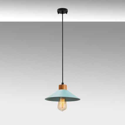 Luster na sajli MANAVGAT 1xE27/40W/230V plava/braon
