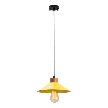 Luster na sajli MANAVGAT 1xE27/40W/230V žuta/smeđa