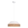 Luster na sajli MANISO 1xE27/60W/230V pr. 45 cm bela/bež