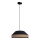 Luster na sajli MANISO 1xE27/60W/230V pr. 45 cm crno/bež