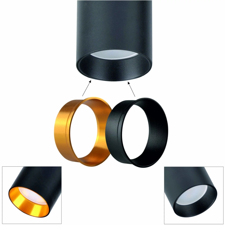 Luster na sajli MARIBEL 4xGU10/10W/230V crno