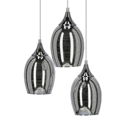 Luster na sajli MARINA 3xE27/60W/230V krom