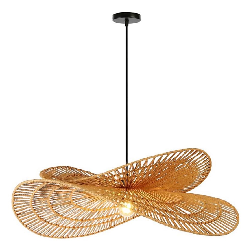 Luster na sajli MARIPOSA 1xE27/40W/230V pr. 80 cm juta