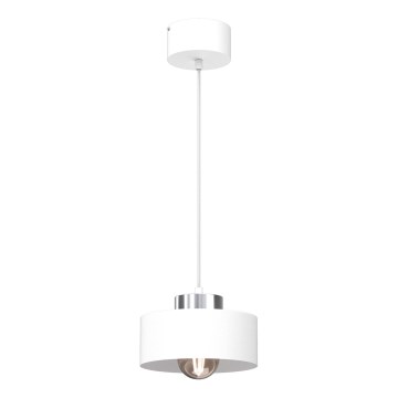 Luster na sajli MARTI 1xE27/15W/230V bela/sjajni krom