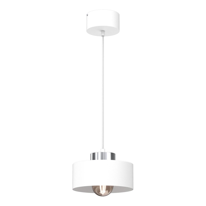 Luster na sajli MARTI 1xE27/15W/230V bela/sjajni krom