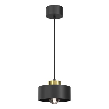 Luster na sajli MARTI 1xE27/15W/230V crno/zlatna