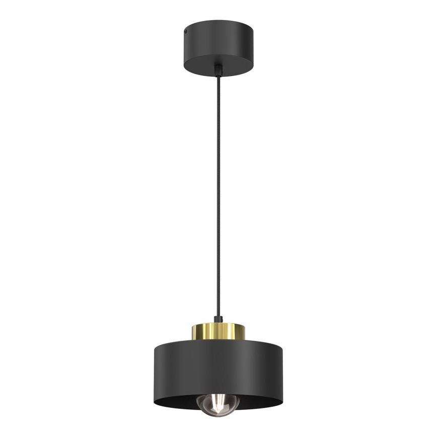 Luster na sajli MARTI 1xE27/15W/230V crno/zlatna