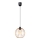 Luster na sajli MATT 1xE27/60W/230V crno/bakrena